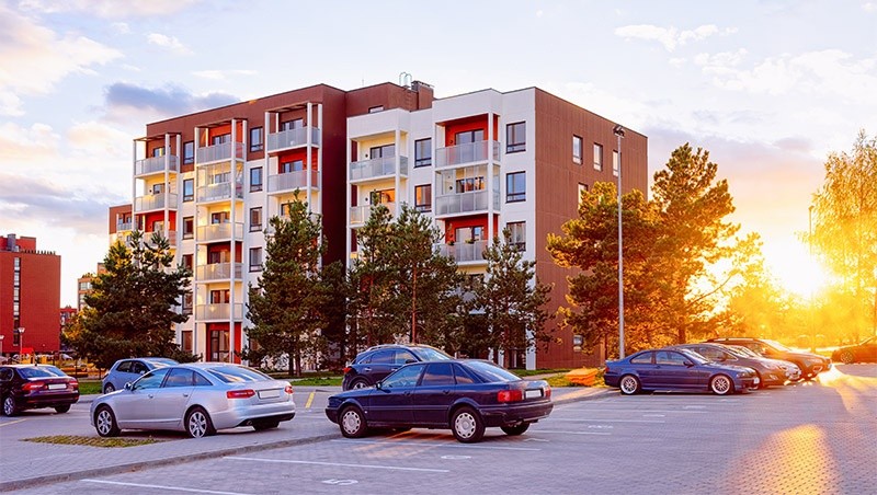 Apartment Parking Lot