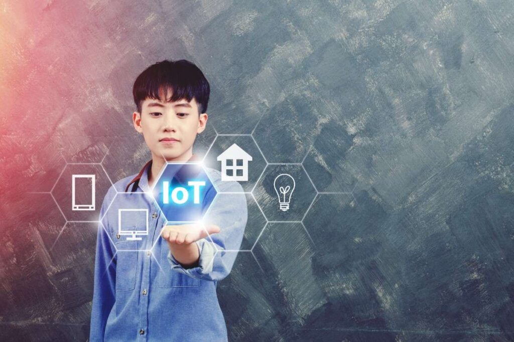 a boy standing with straight hand